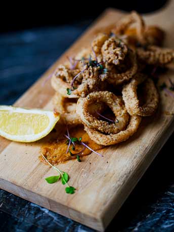 Crispy calamari